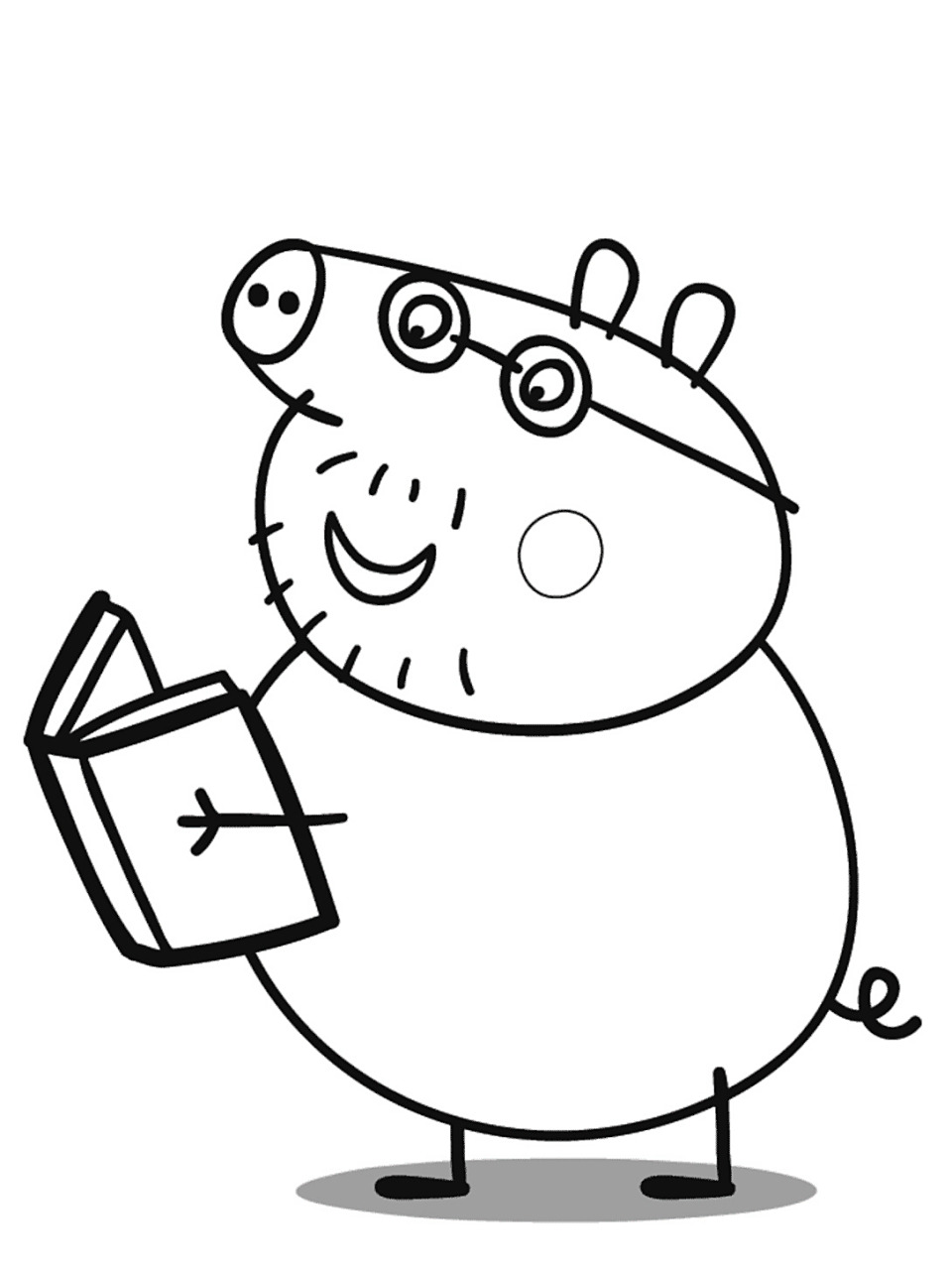 小猪佩奇涂色画素材97100张可分享 82幼儿绘画涂色启蒙,今天给