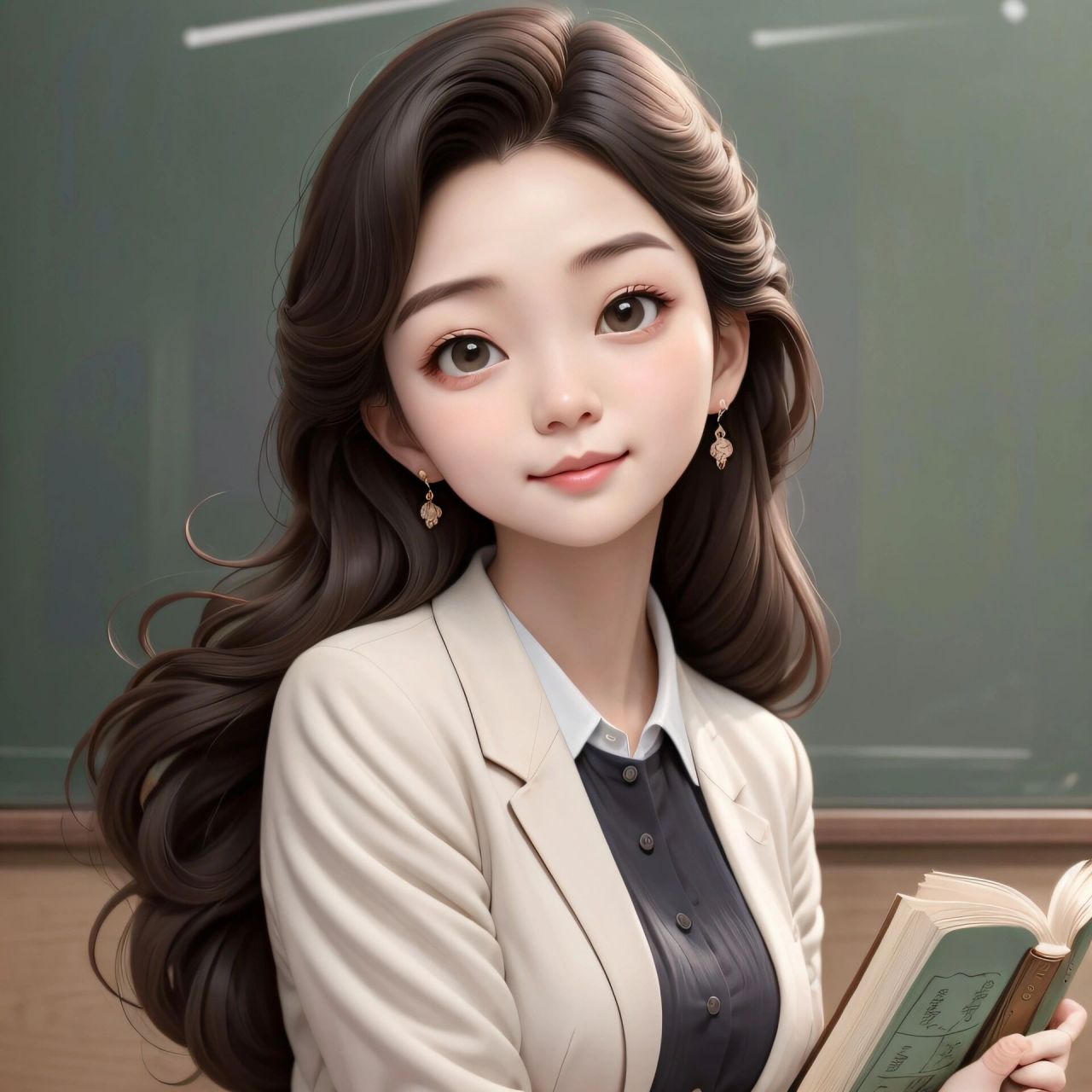 女生头像99996992职业系列之老师(语文老师) 姐妹们觉得怎么