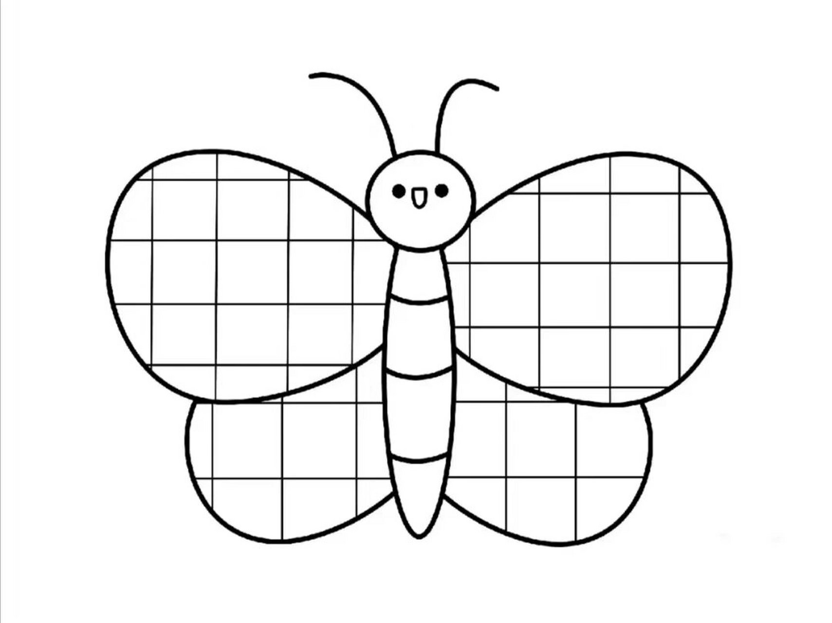 小班格子画  中班美术简笔画  《格子画》锻炼宝贝的专注力 幼儿园