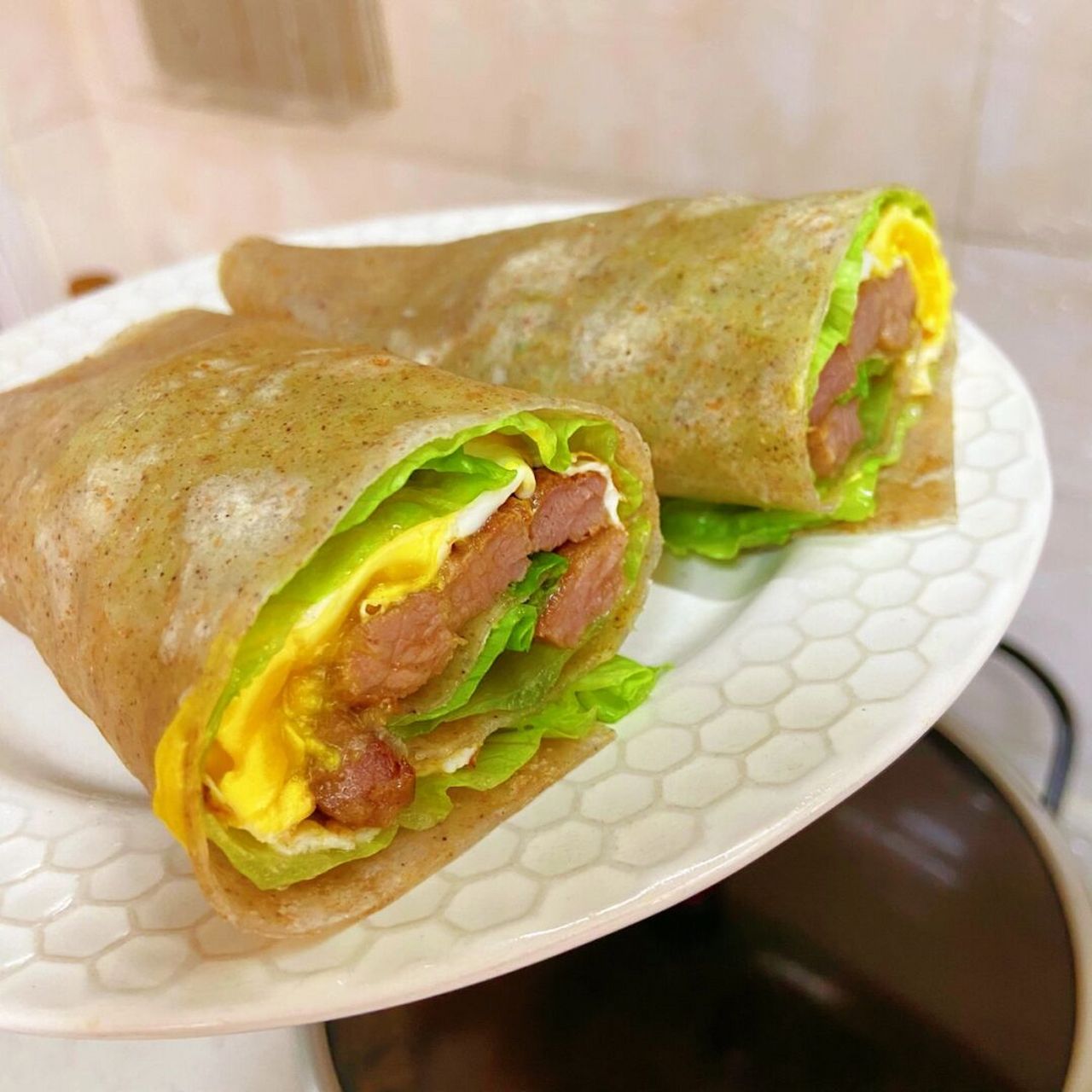 低卡荞麦鸡蛋牛肉卷饼 5分钟快手早餐又来了,低脂营养健康,好吃又饱腹