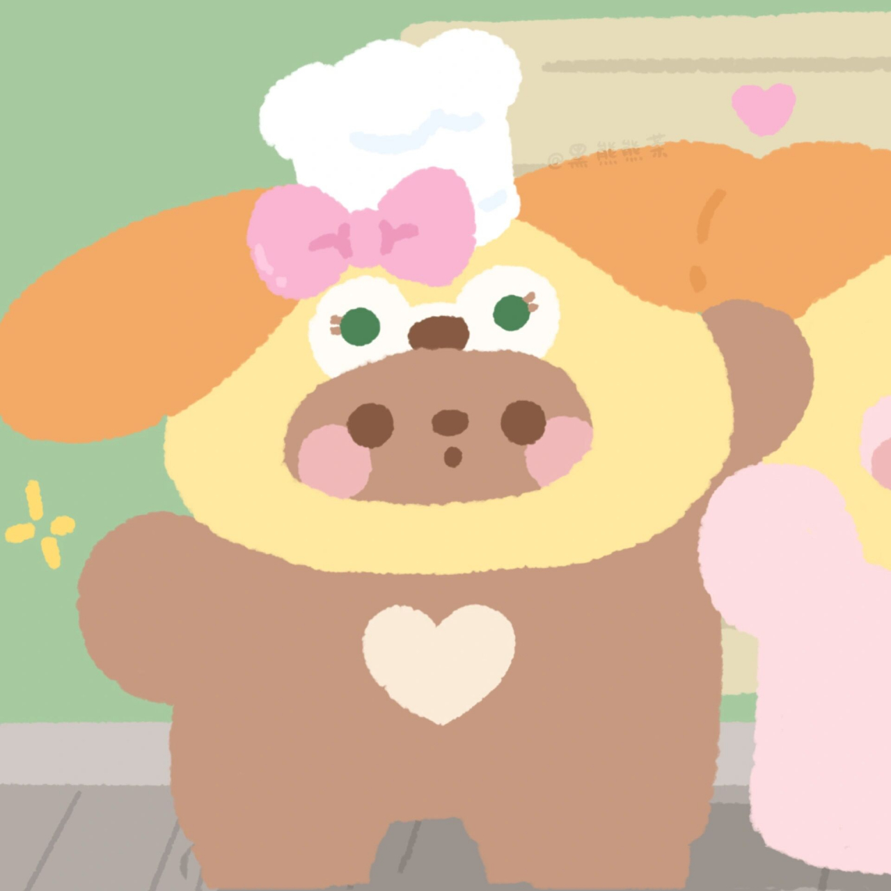 可爱熊兔情侣头像之饼饼 迪士尼系列二