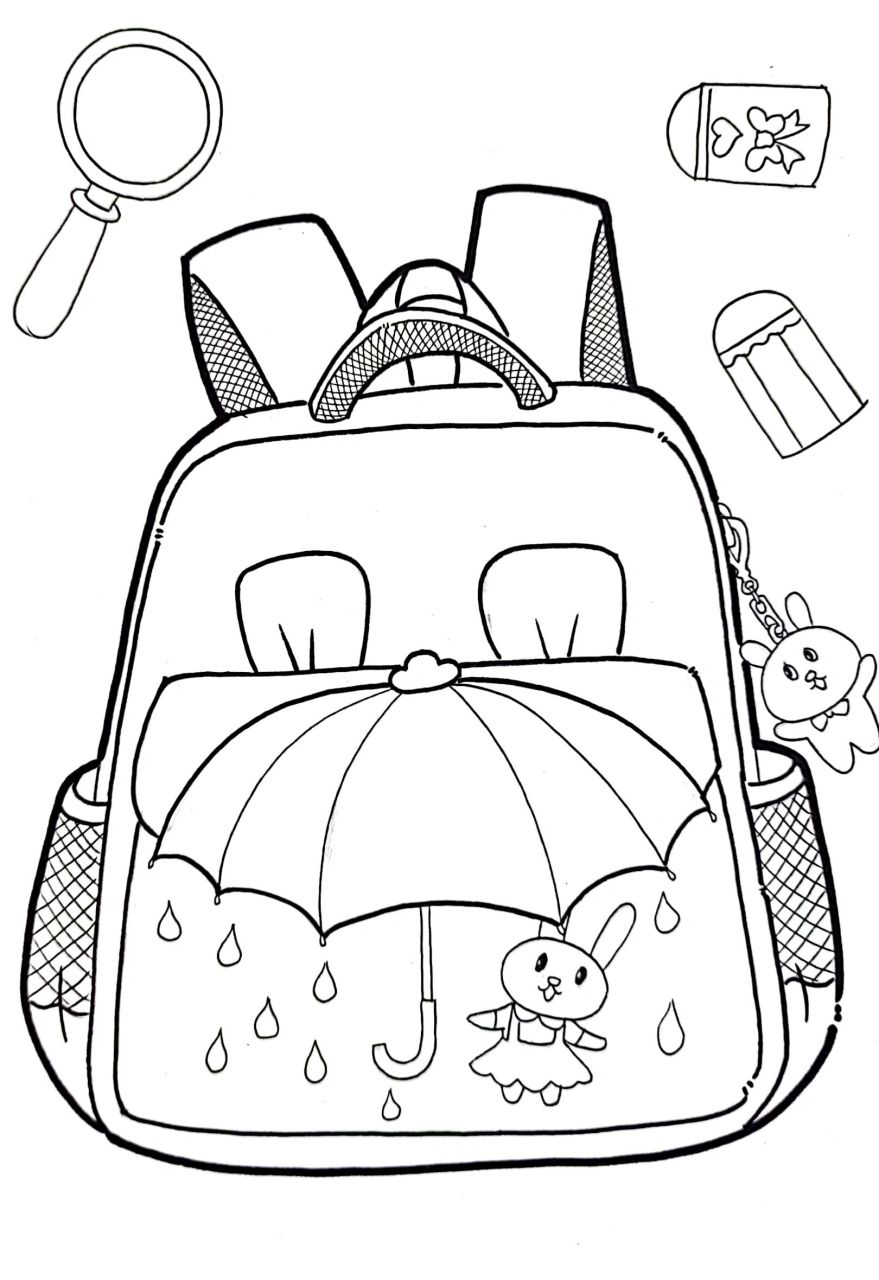 儿童画教程《我的新书包》又准备开学啦!