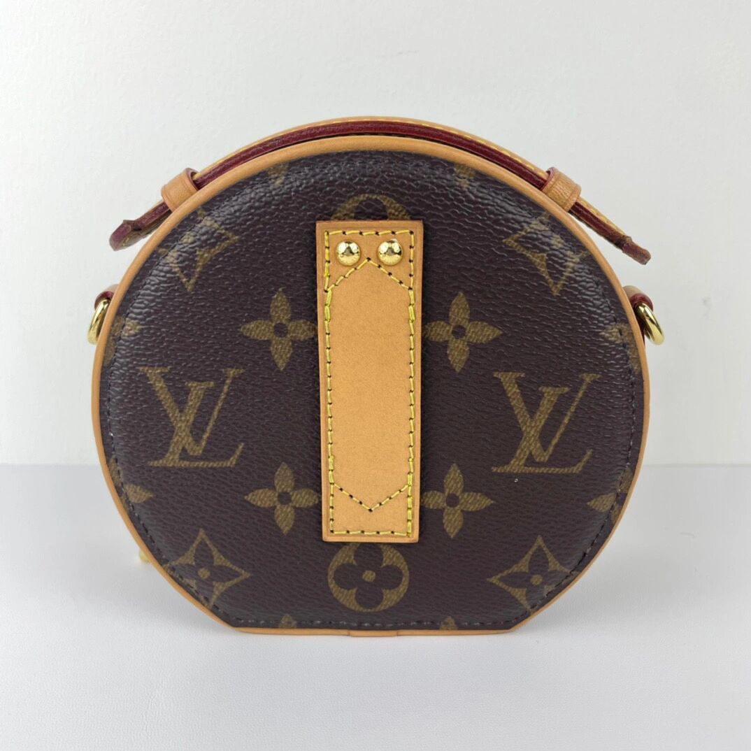 必入mini包08lv boite chapeau 老花小圆饼 描述:99新.