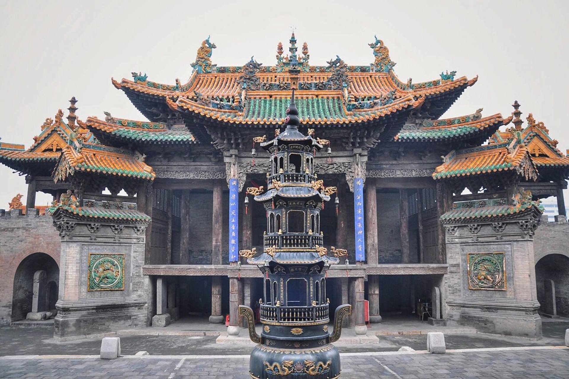 山西古建筑|介休后土庙-琉璃的狂欢 介休被称为琉璃之城,而位于老城里