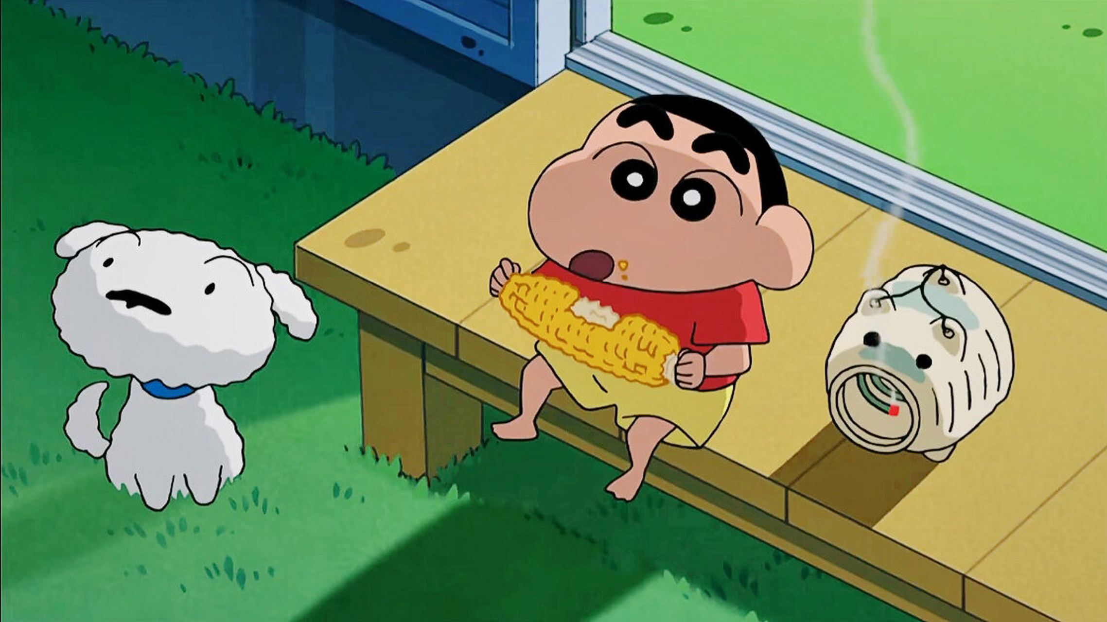 用了好久的ipad壁纸 今天算是找到这张图的出处了 出自蜡笔小新颠七