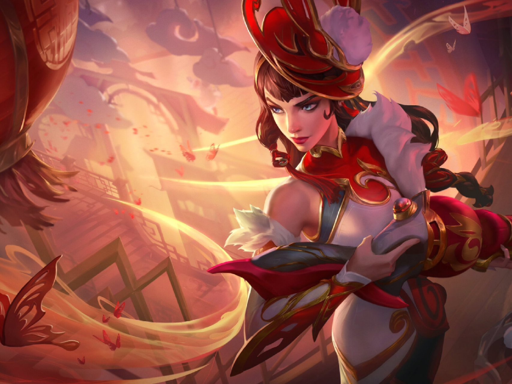 lolm新春兔年皮肤原画,漂亮捏! 格温,萨勒芬妮,卡密尔,佐伊,女警