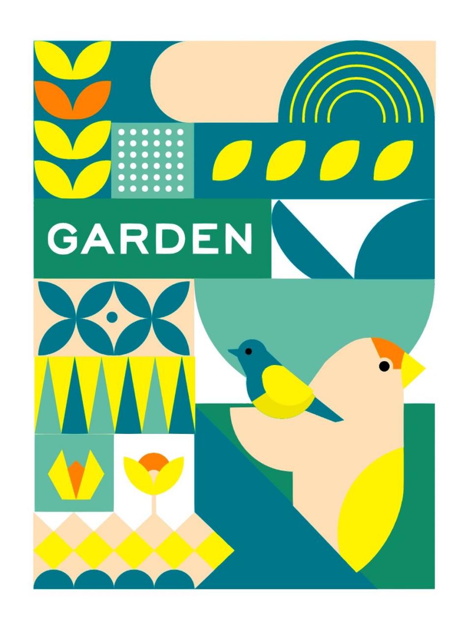 96图形设计丨几何创意图形的组合海报 02这是训练营里「比日鱼」