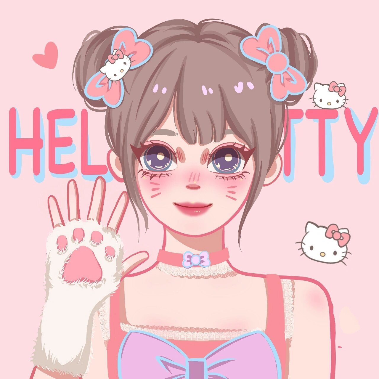 卡通头像|三丽鸥系列之hellokitty拟人来啦~ 三丽鸥闺蜜头像系列画了