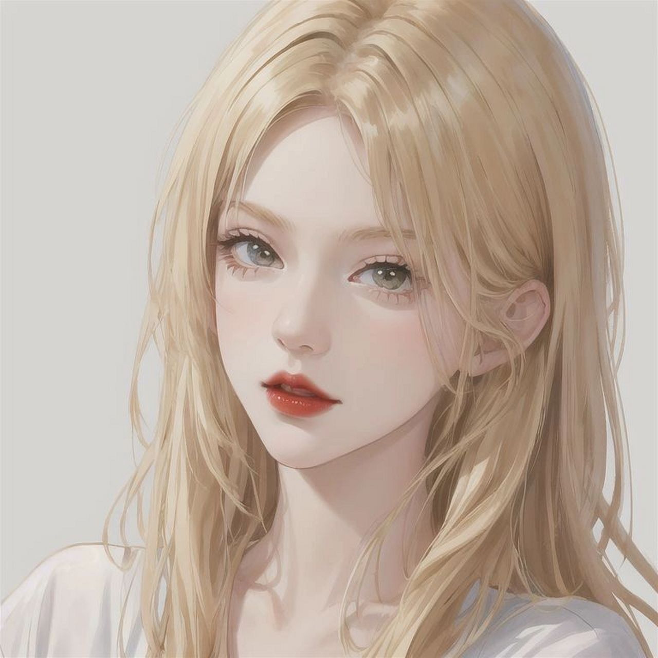 第三期|美美的金发御姐头像 图片比例已做调整,可直接作为头像