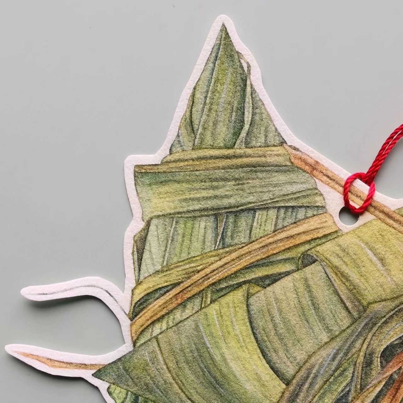 水彩98粽子书签 原创书签92 端午节快到了,一起来画粽子吧02