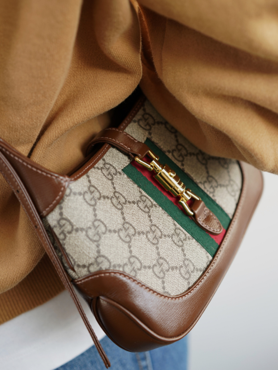 gucci 经典款复古风单肩包1961 这支包太复古啦 经典老花 很好搭配