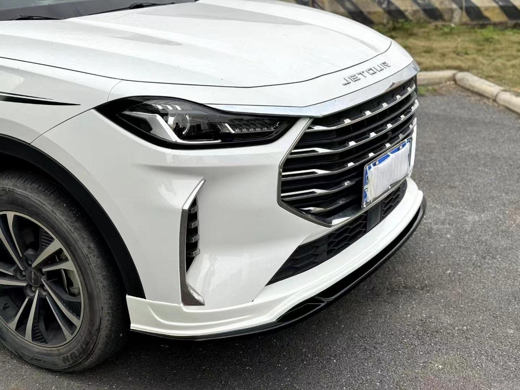 捷途x70plus改装适用21-24款前唇 后唇领航灯 尾翼 四出排气尾喉小