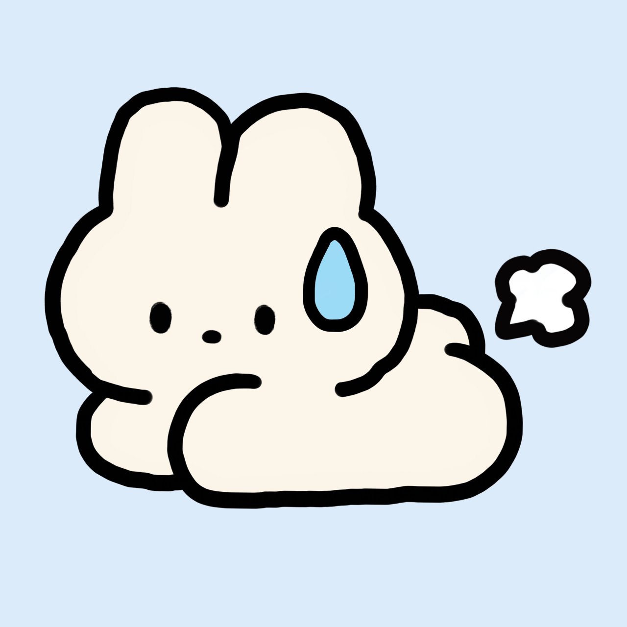 扑扑无语兔兔91|可爱原创姐妹头像 更新三张新的兔兔92