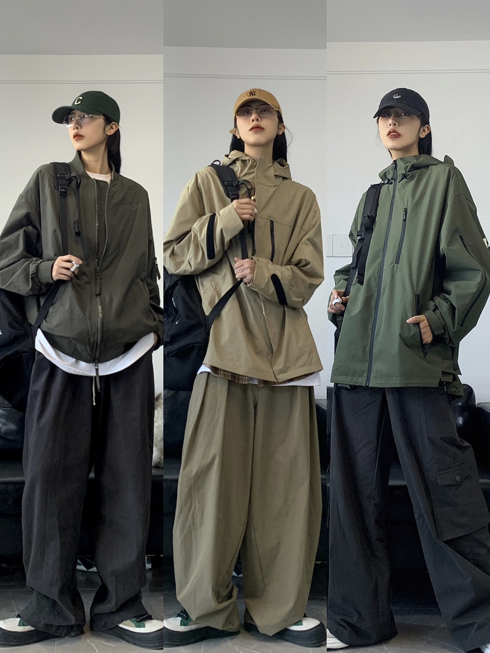 中性风少年感穿搭|出游穿冲锋衣也太帅了吧