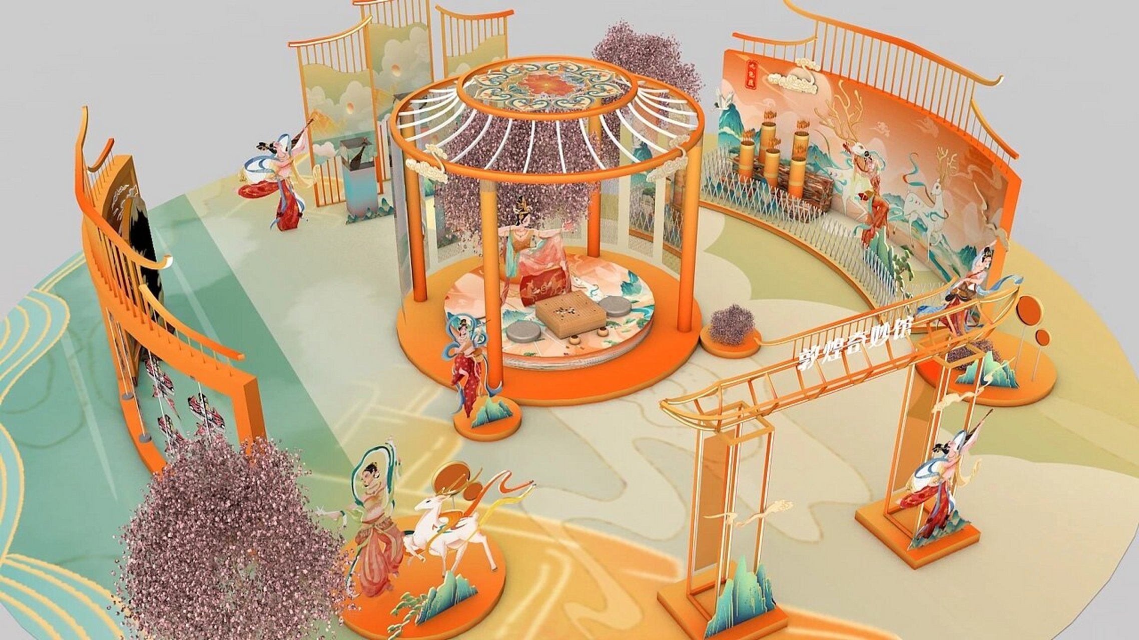 99创意设计 05古风文化博物馆展会美陈·展厅展台 ~ 99适用于