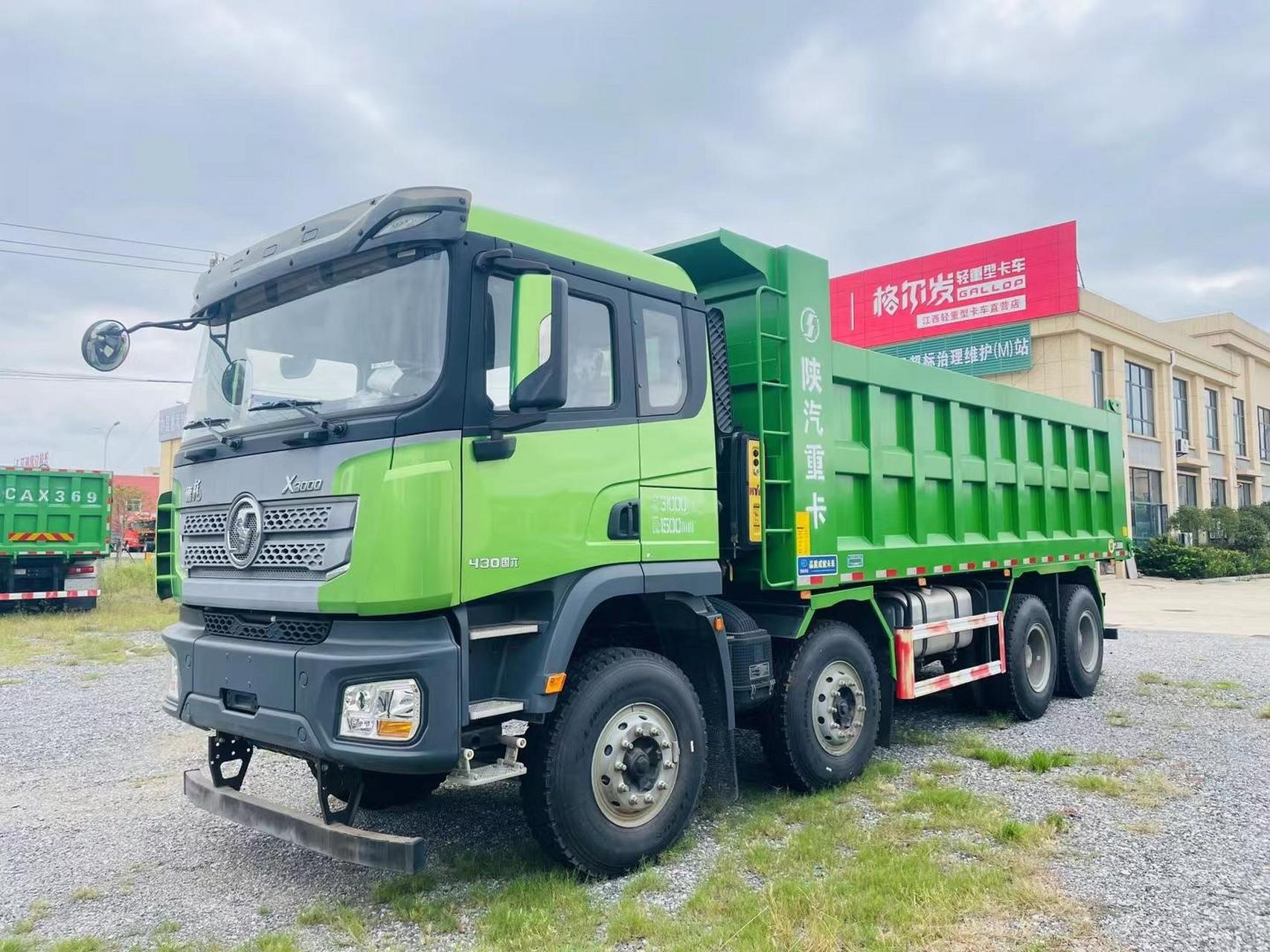 陕汽德龙x3000自卸车 潍柴430马力 法士特13档,man16吨桥 上装6800*