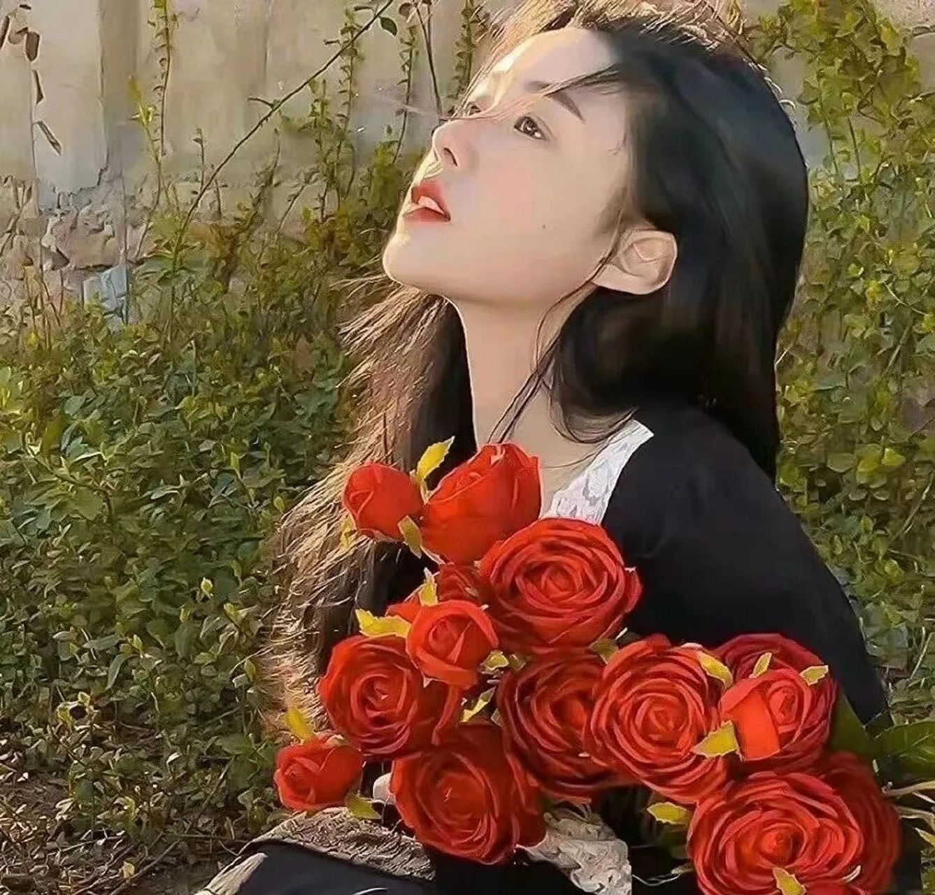 超好看的女生头像 背景图(套图) 且听风吟,静待花开