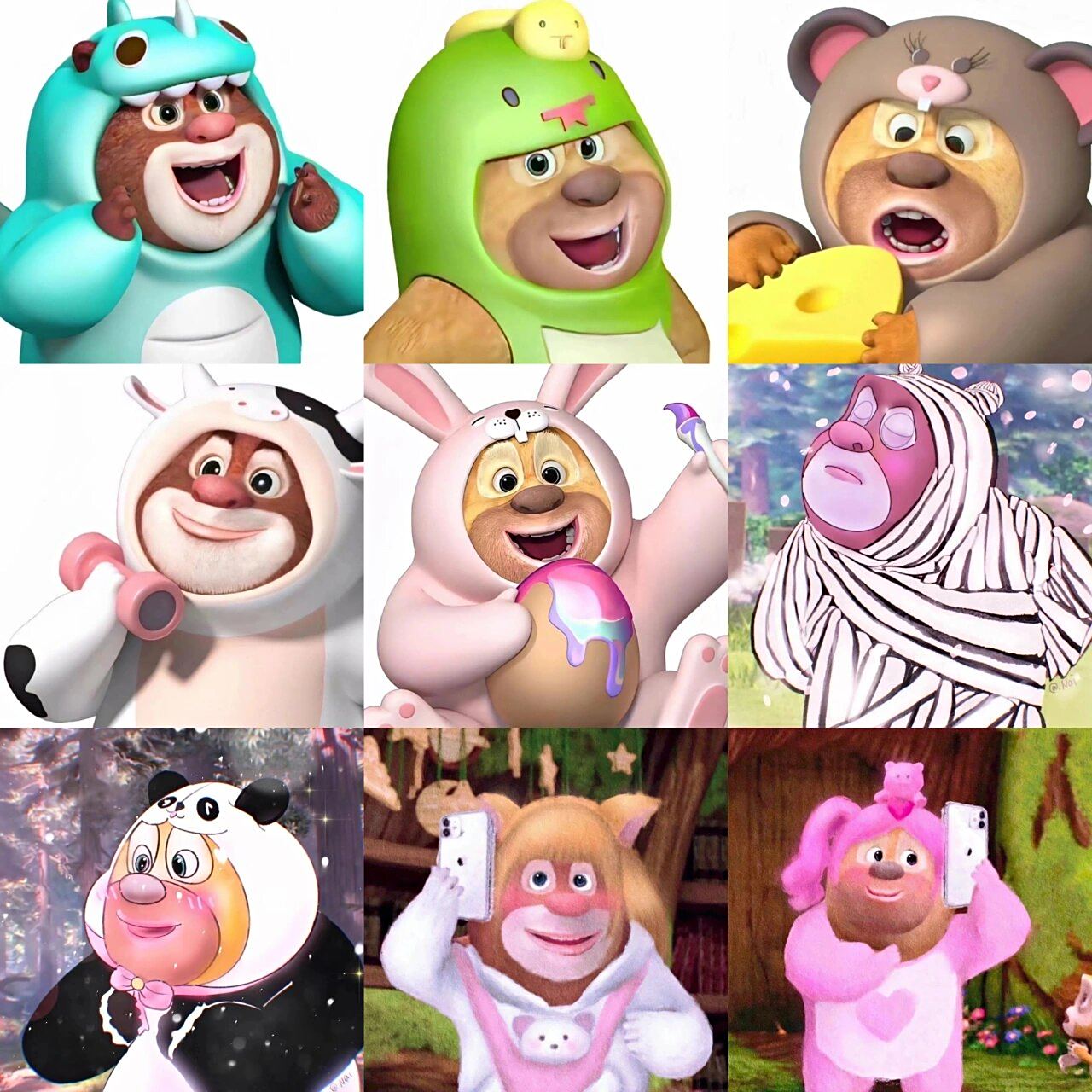 【181】‖熊大熊二可爱头像93 99小图在后面喜欢的姐妹可以自取