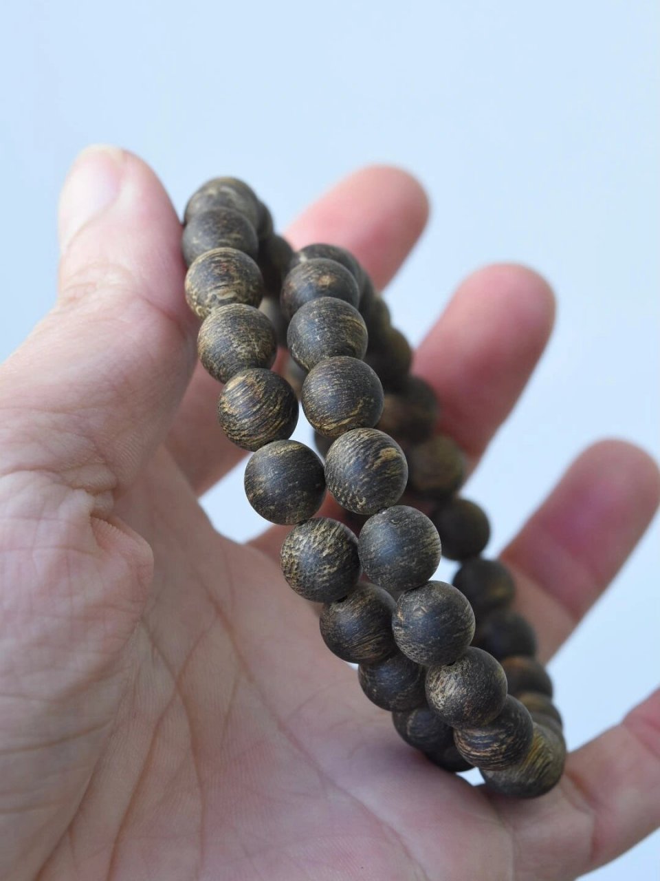 顶级文莱黑棋沉香手串|超级迷人的味道 【出生产地】文莱 【克重】9克