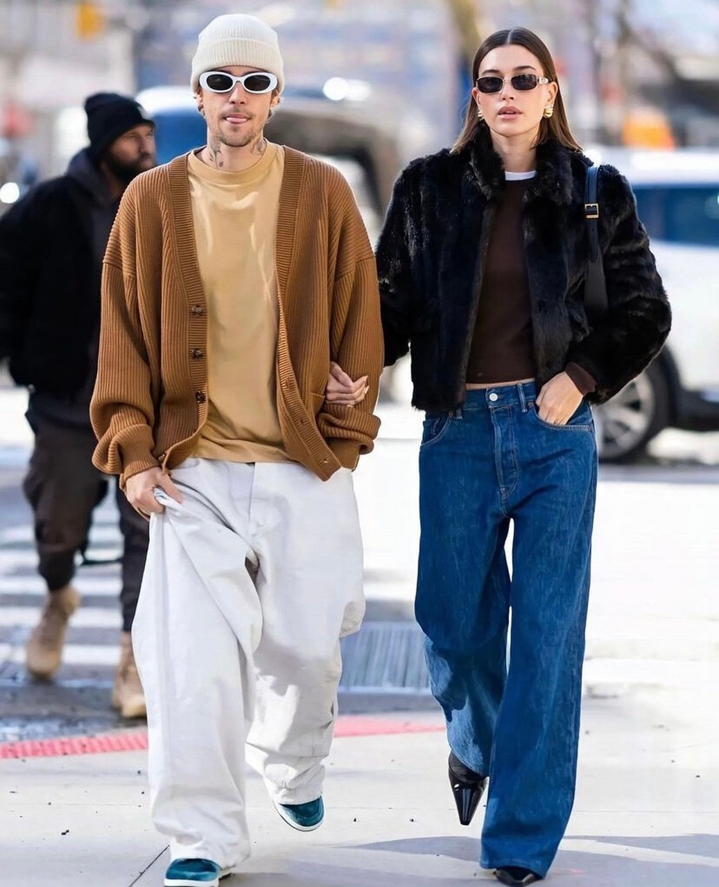 bieber&hailey 情侣街拍