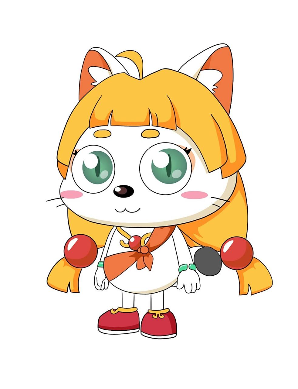 打卡喜羊羊与灰太狼09皓月公主(含线稿)