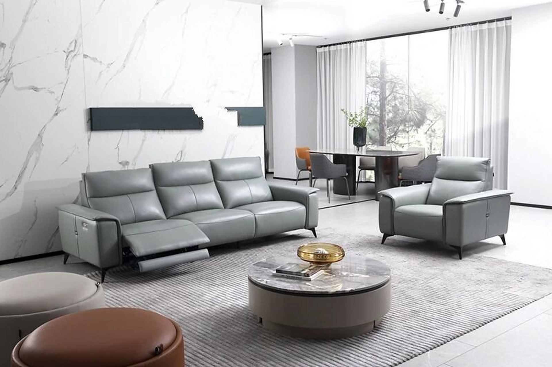 自贡百丽家具～琪辉真皮功能沙发 广东琪辉真皮功能沙发,款式新颖时尚