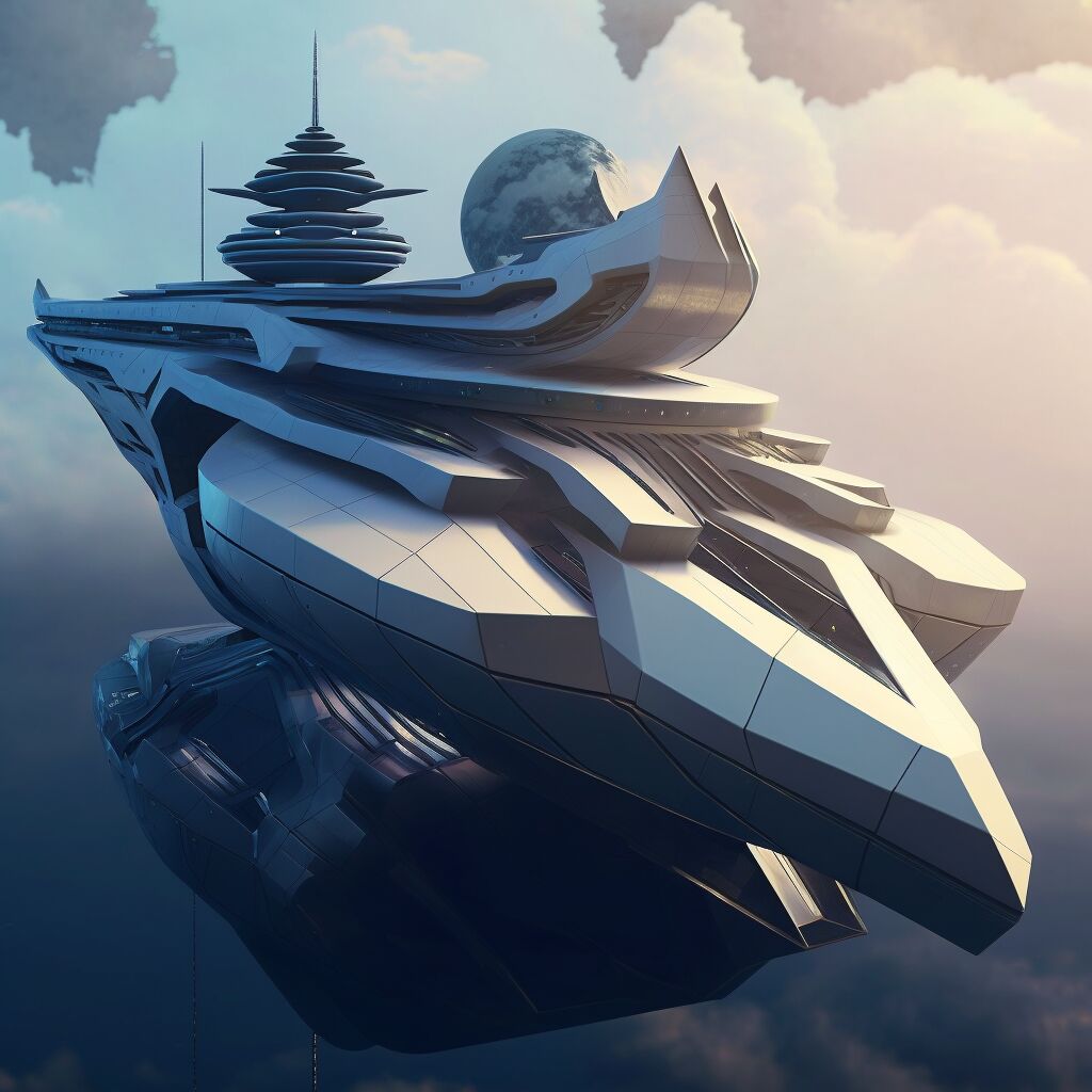 0490【探索未来世界的科幻战舰