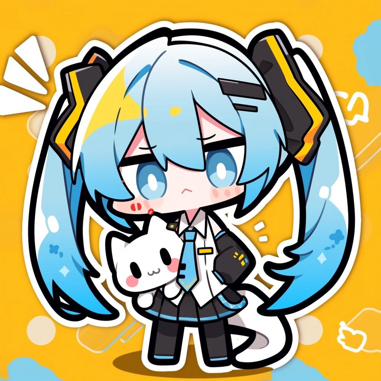 q版初音简单图片