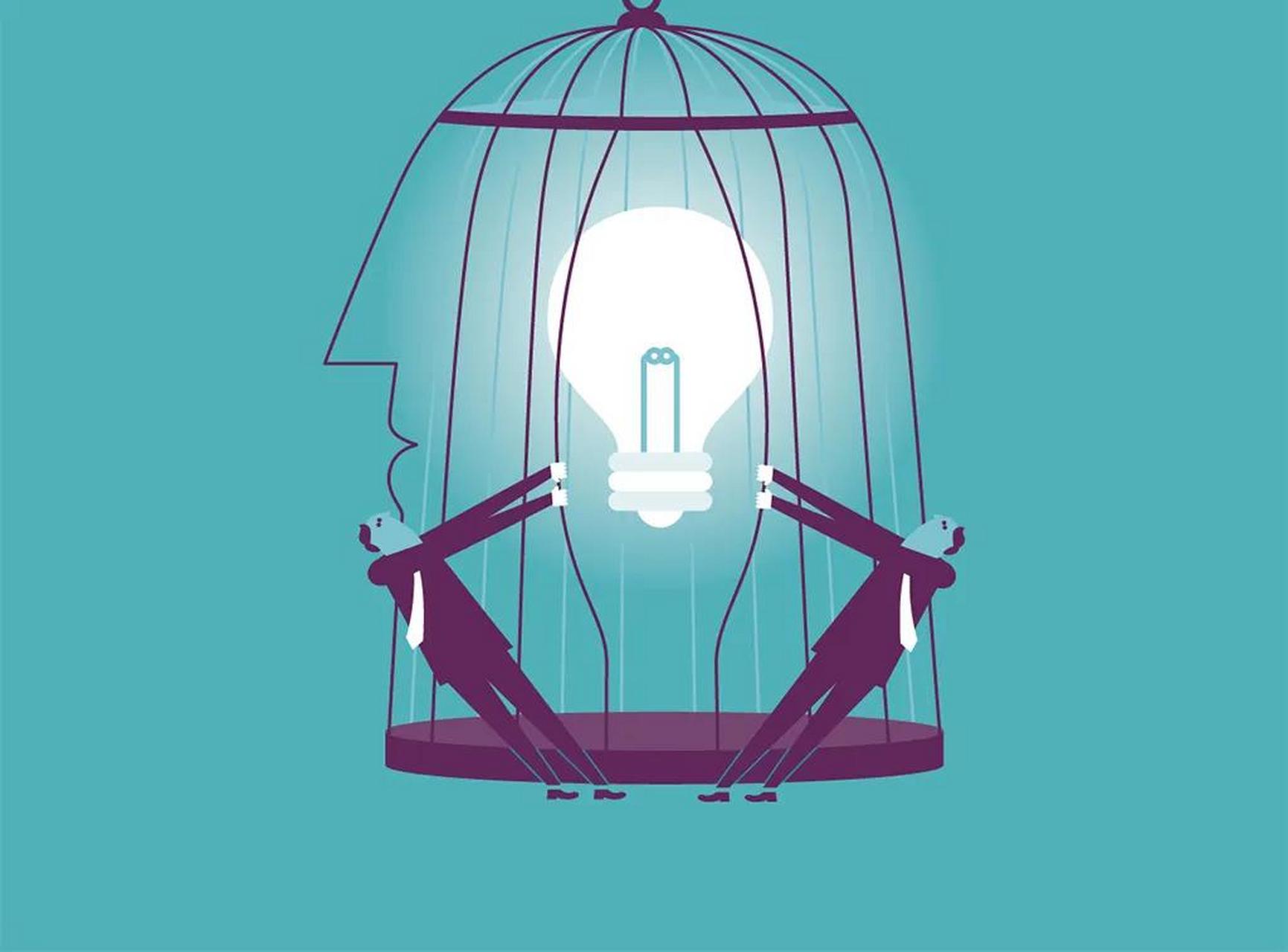 (思维的禁锢) 其实场地并不足以把人们禁锢,只是可能思维停留在了原处