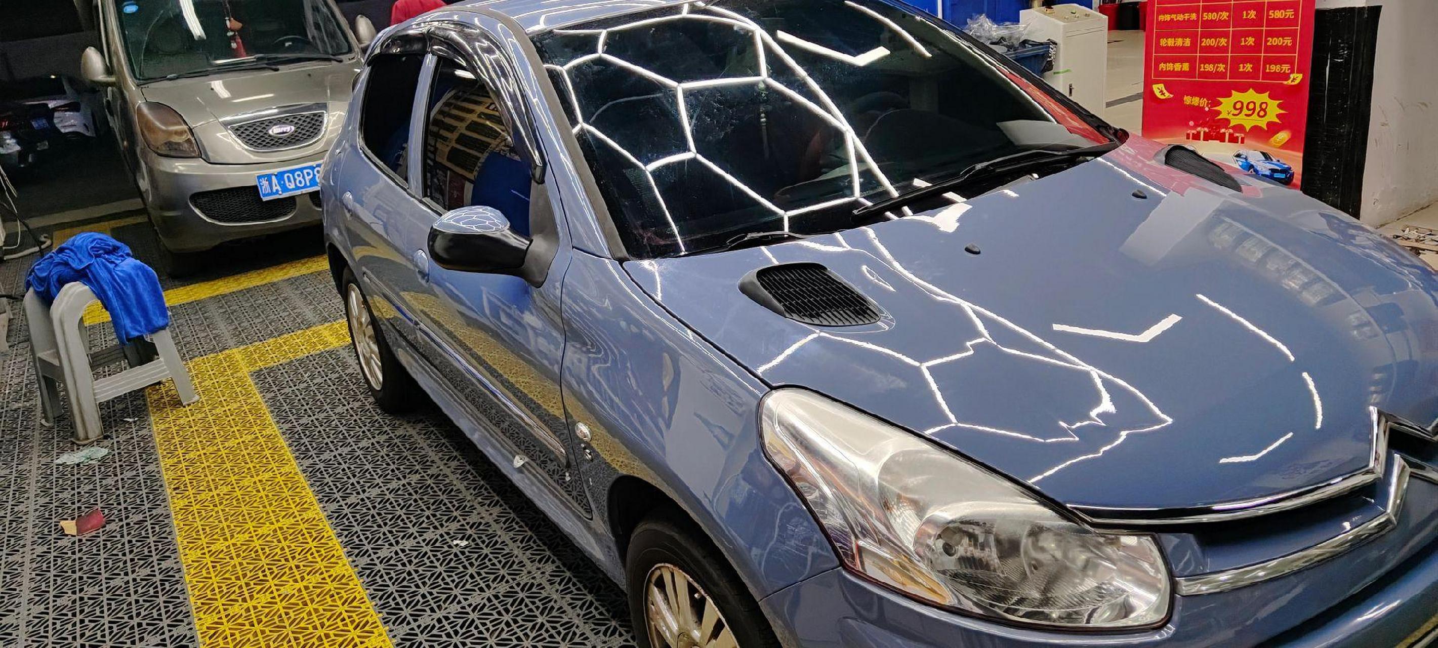 雪铁龙 c2 改色 pet 水泥灰.