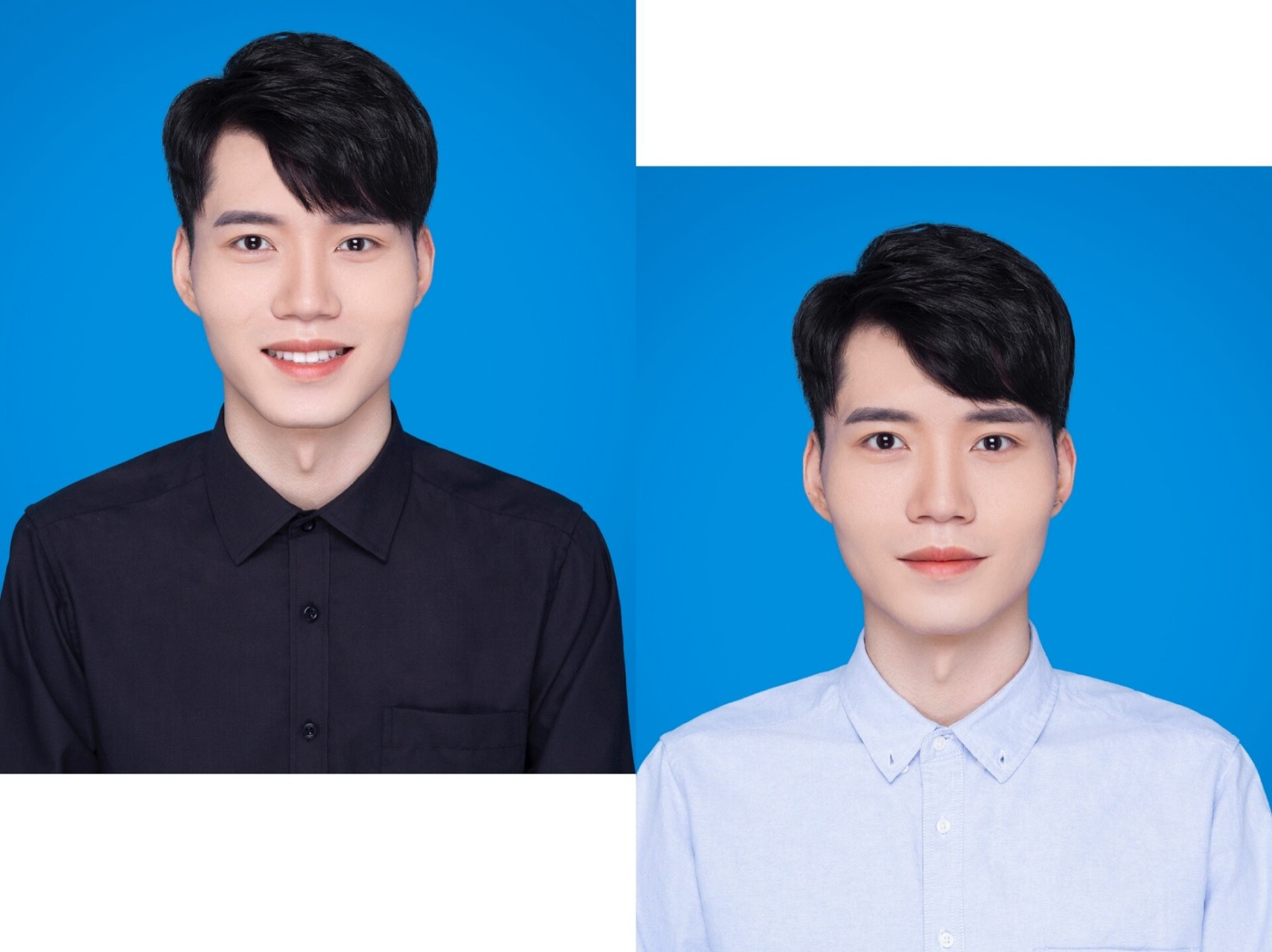 附证件照小心机～ 日常证件照大概就蓝白红三个底色吧～ 白底一般用于