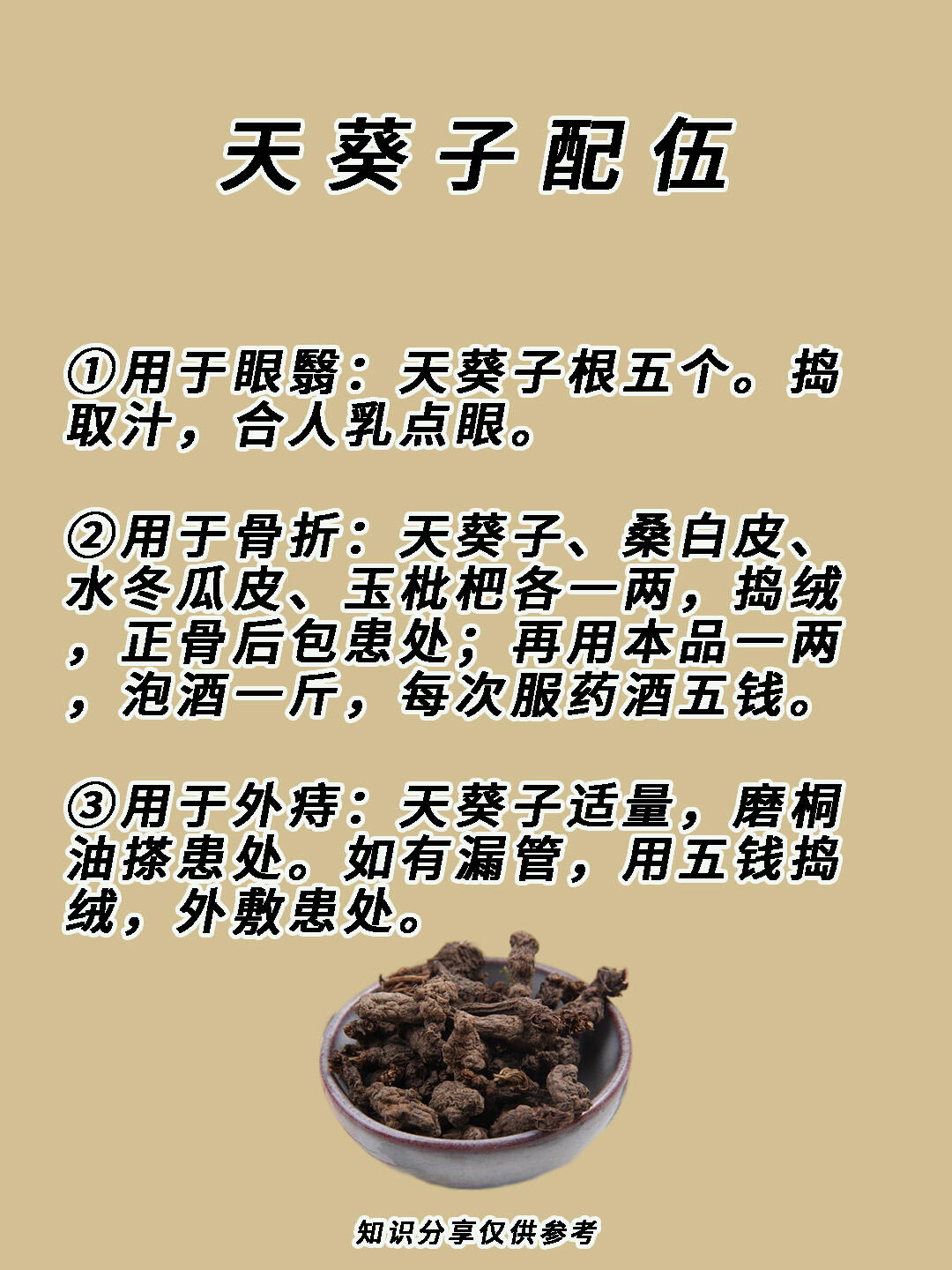 第二十一期61每天认识一味中药材——天葵子