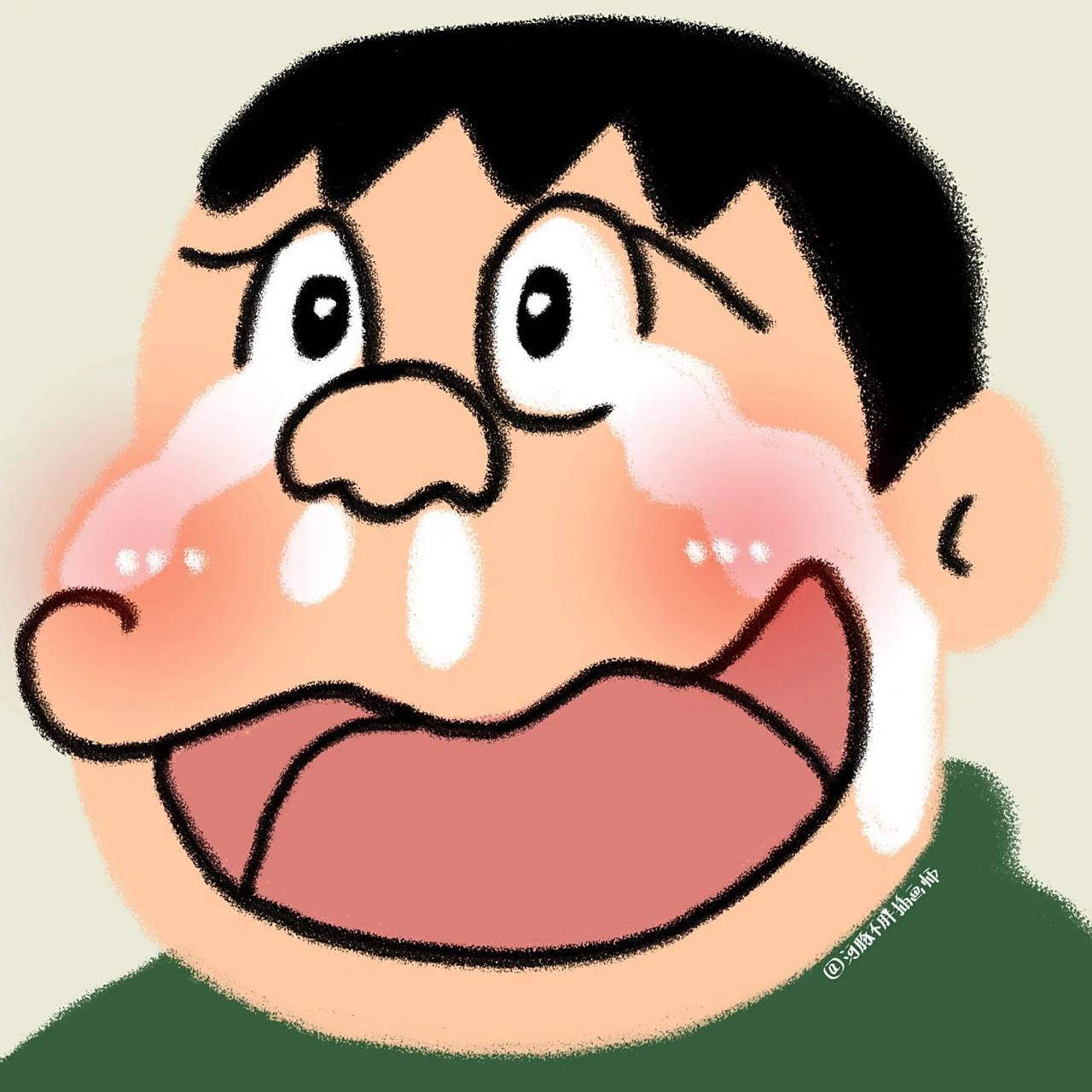 胖虎可爱头像 给粉丝画的,希望你们喜欢