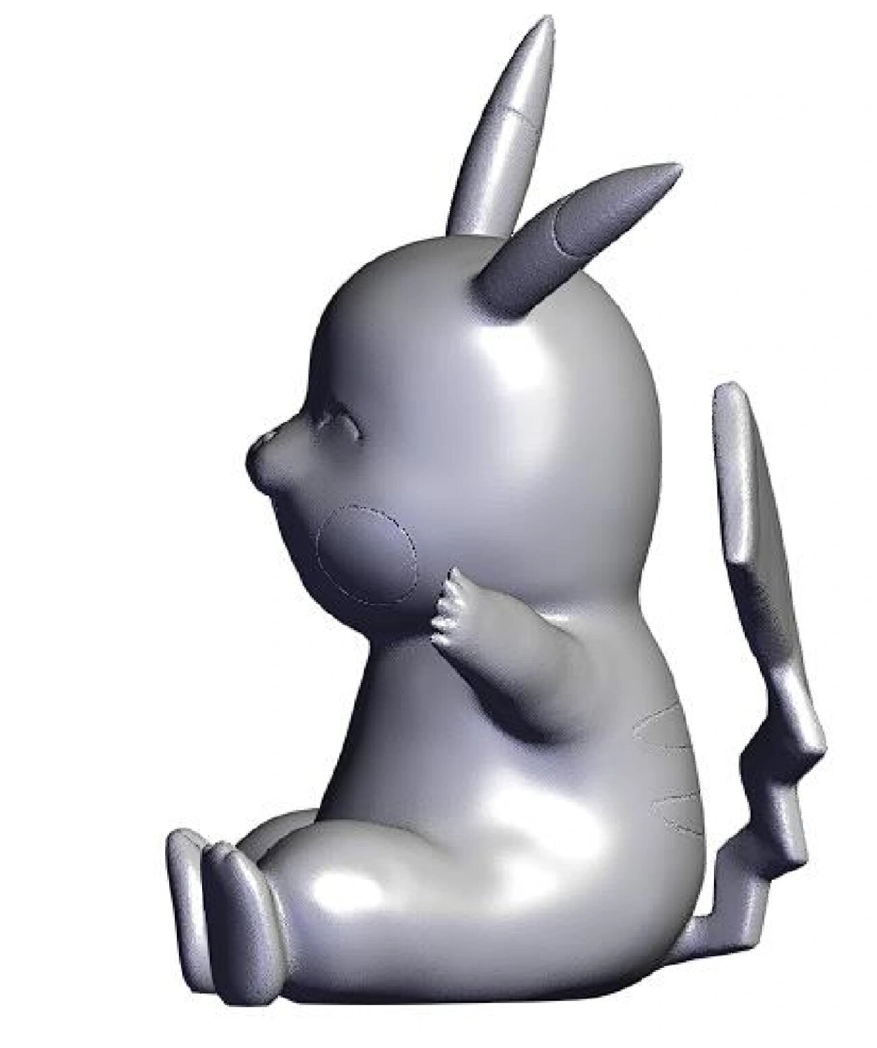 15无偿分享宝可梦皮卡丘3d打印模型文件 1.