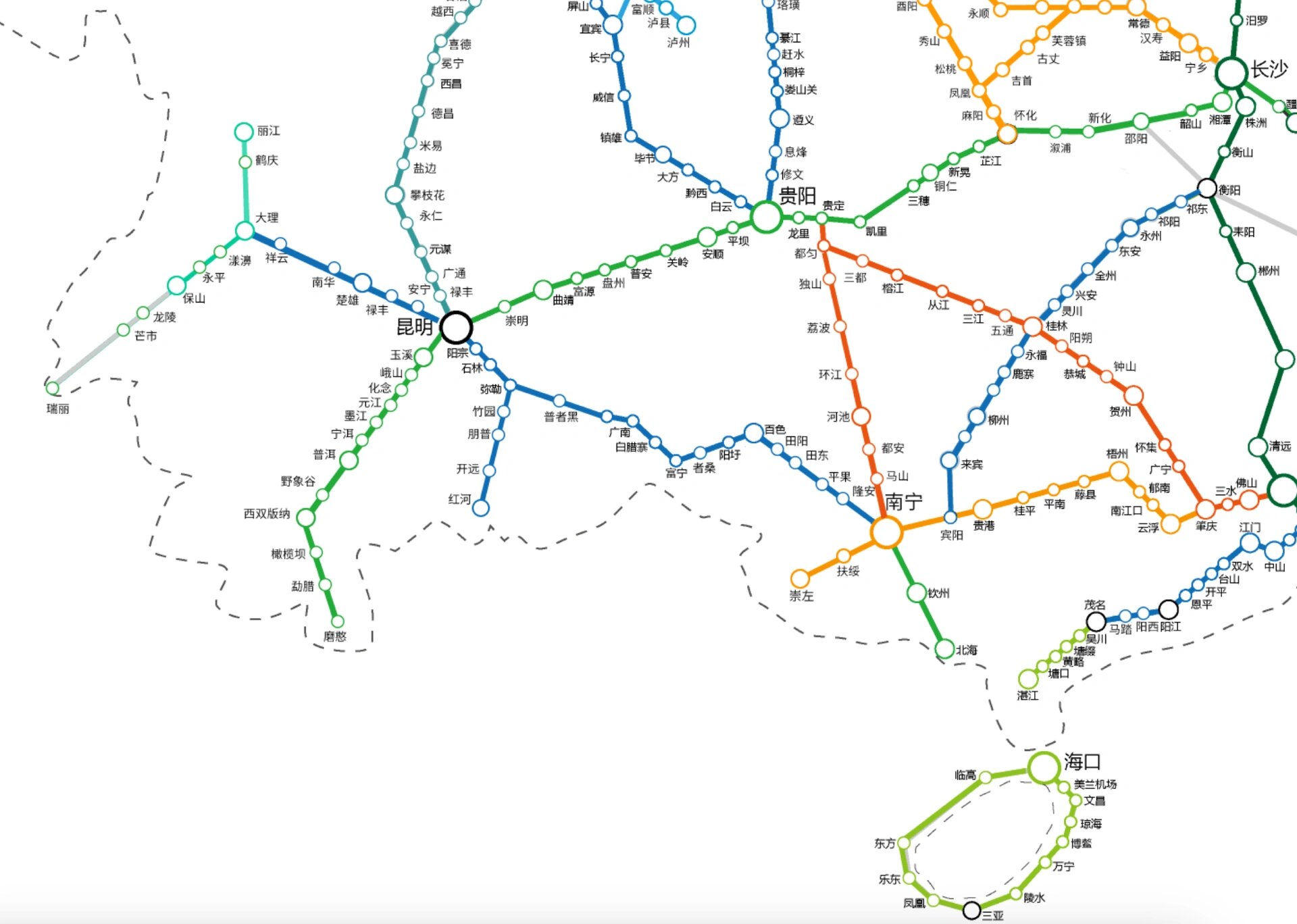 2021全国高铁线路图图片