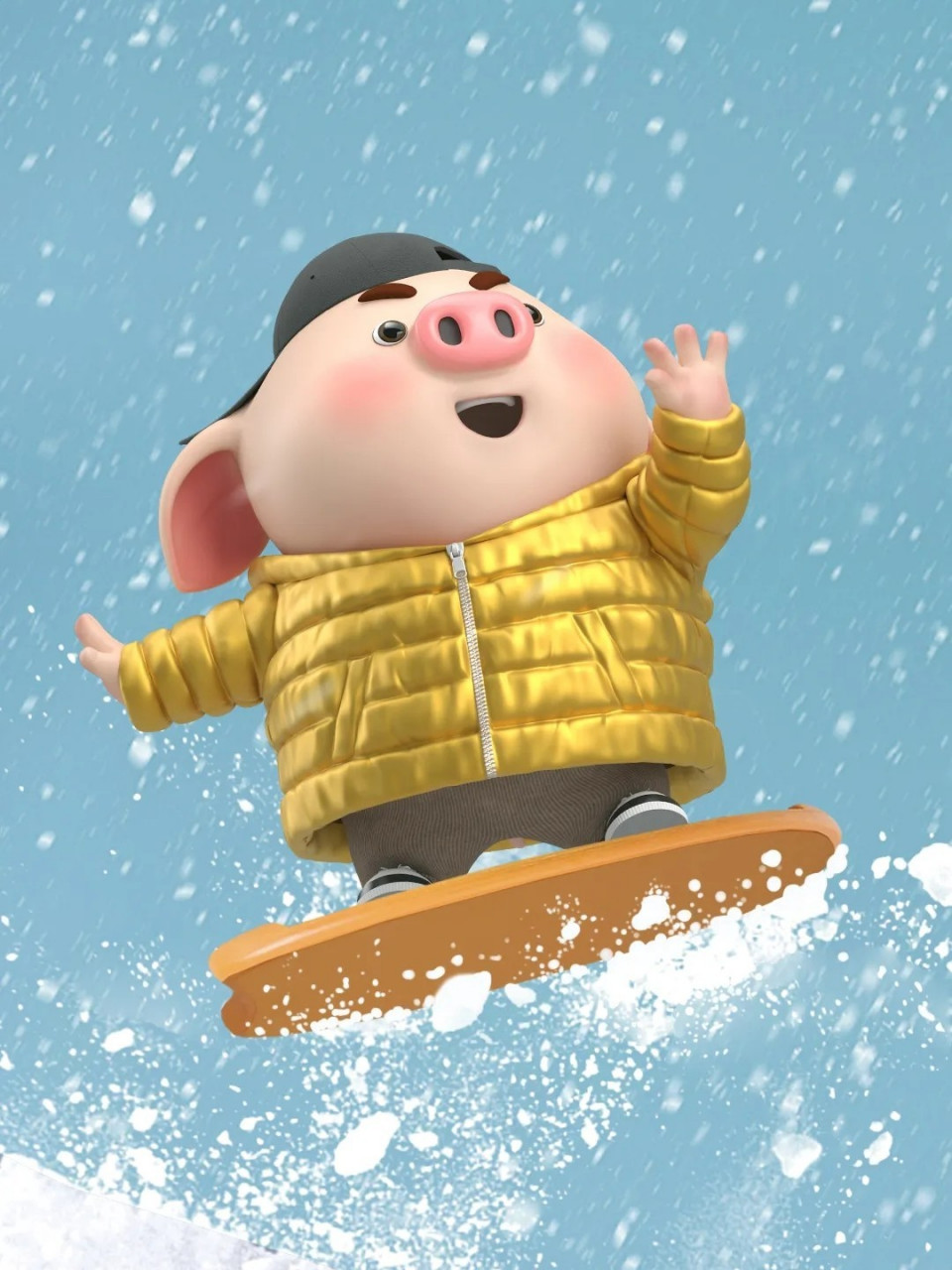 卡通图片 萌萌的猪小屁