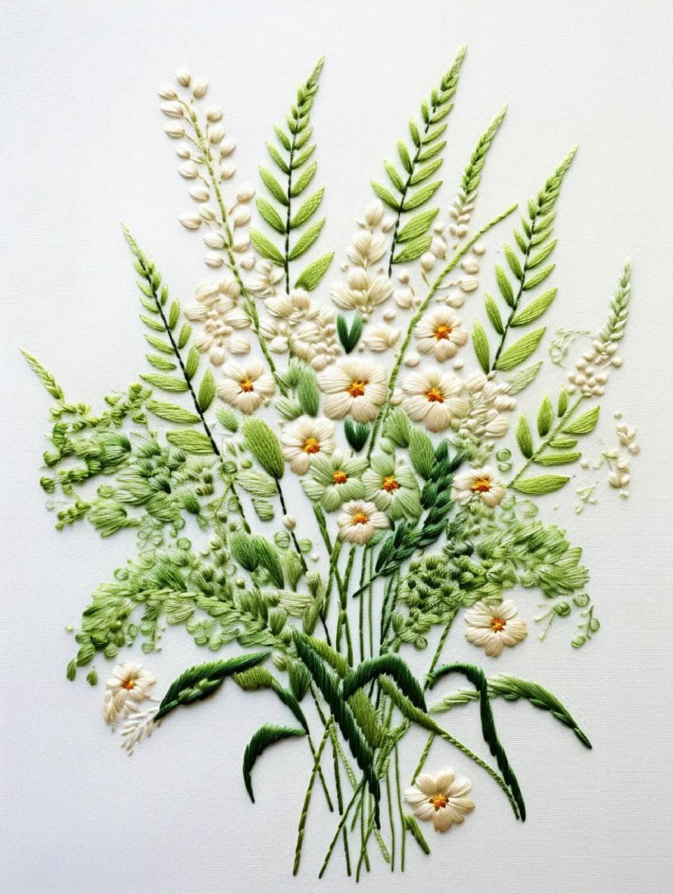 刺绣图案设计/花草