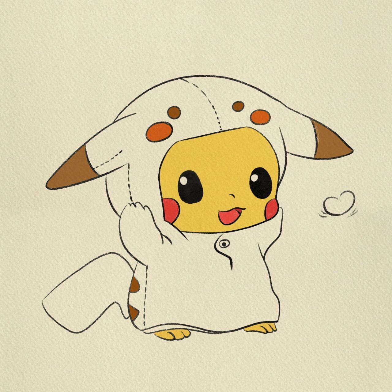 皮卡丘简笔画‖(14)      临摹