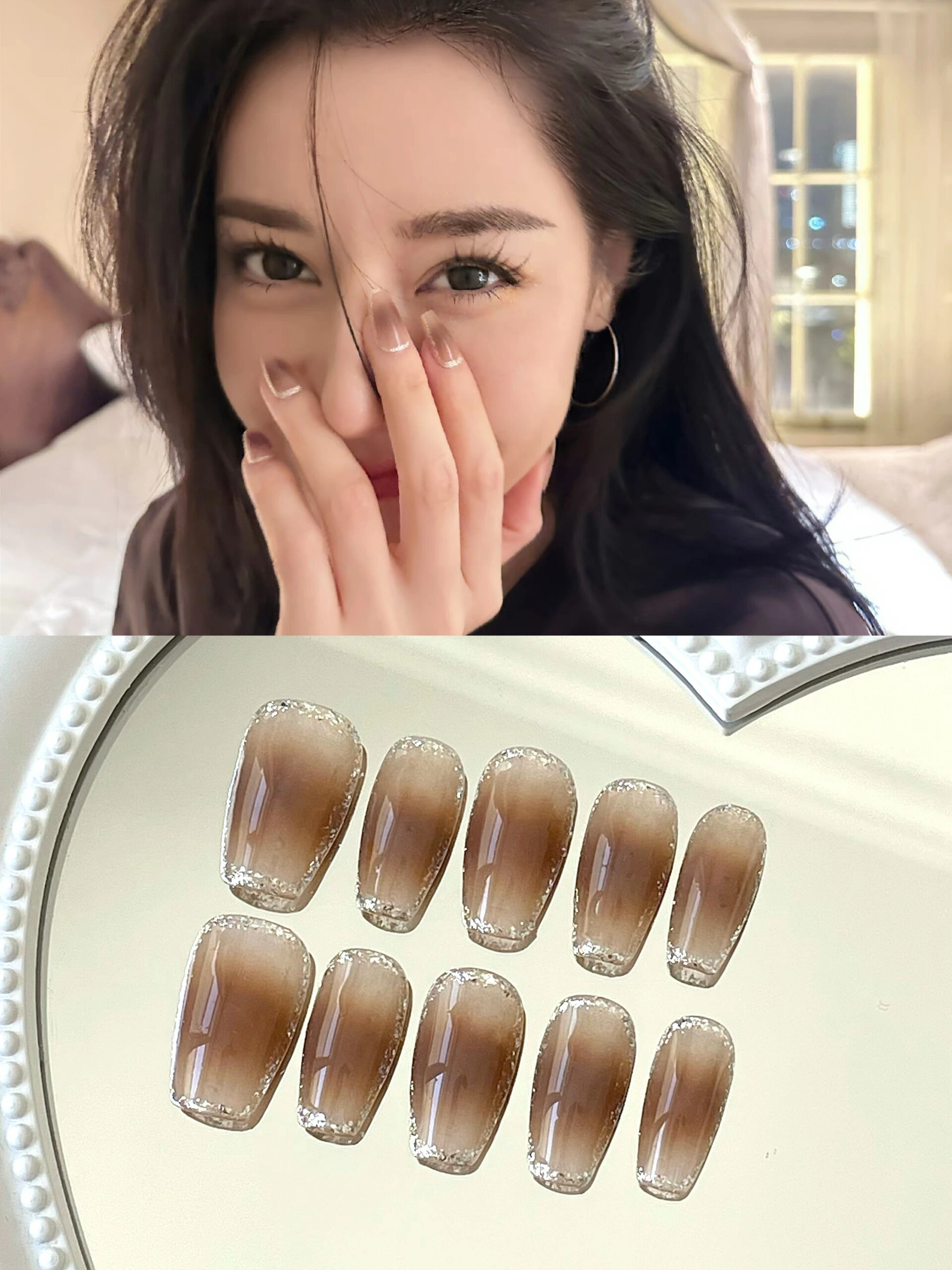 迪丽热巴同款美甲