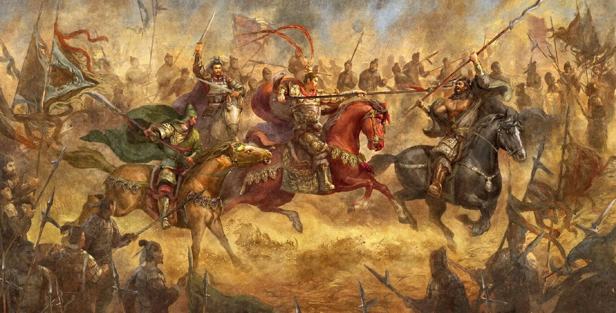 三英战吕布 中国画坛,百花齐放!