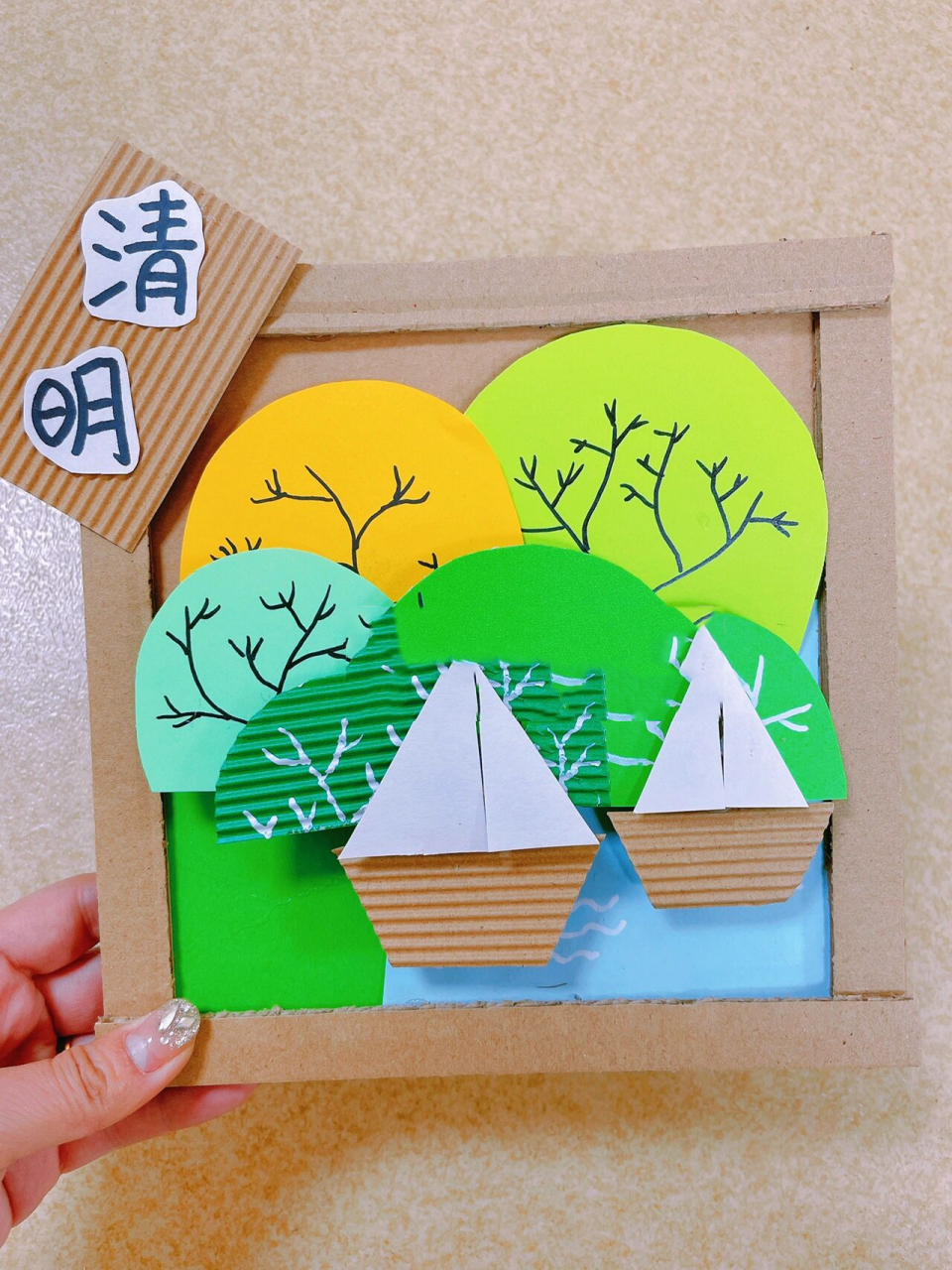 环创|春天环创- 二十四节气 纯手工打造二十四节气之春天 放在主题墙