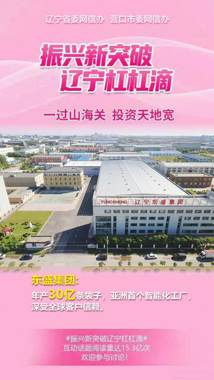 振兴新突破辽宁杠杠滴# 东盛集团:年产30亿条袋子,亚洲首个智能化