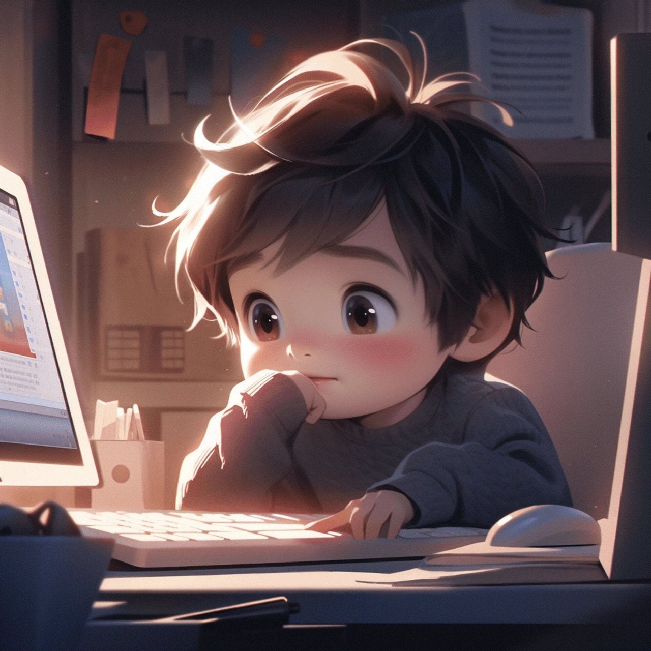 男生头像 | 爱学习的男孩 #动漫男头# #男生头像# #男头# #情头