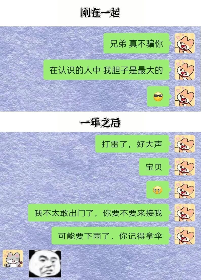 和女朋友的聊天记录