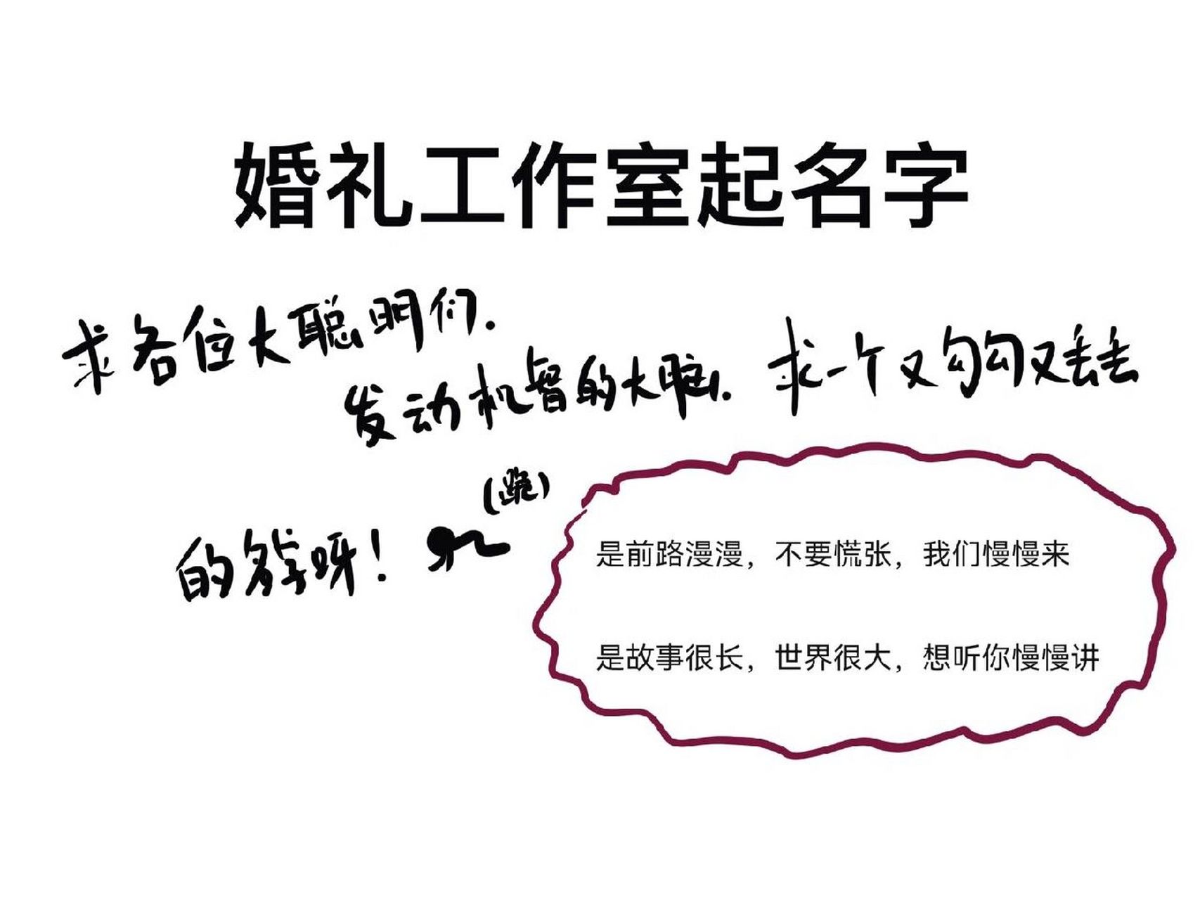 征集婚礼工作室名字呀 求各位刘亦菲陈坤出出主意呀 重度起名字纠结