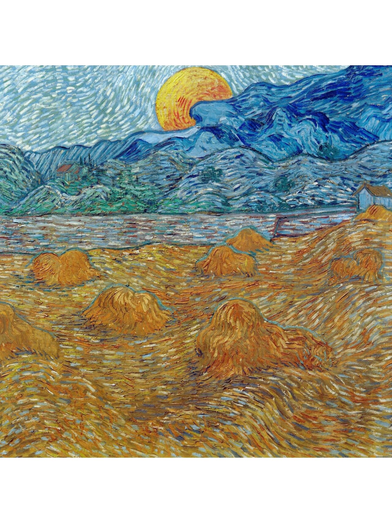 每日一画 | 名画鉴赏【月升夜景】(梵高) 9696作品简介: 《月升