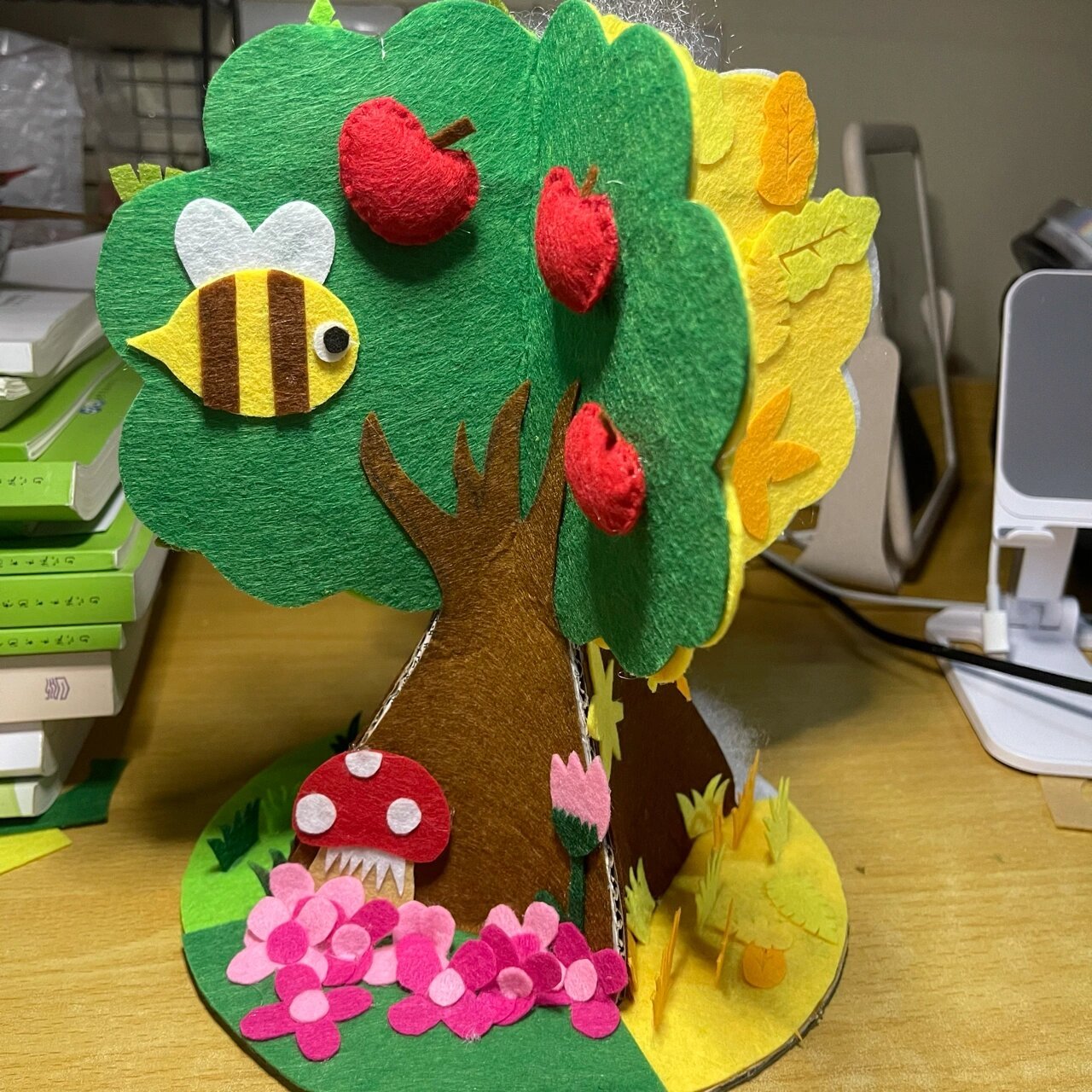 教具—四季树 不织布手工作业