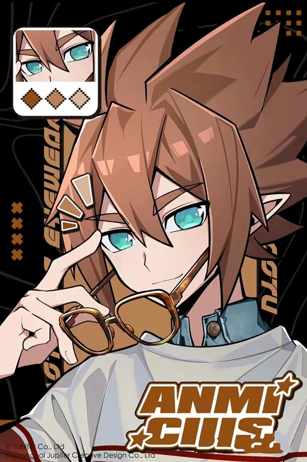 凹凸世界眼镜系列(混官) 摸了一个自设,不要盗图,画的很辛苦的