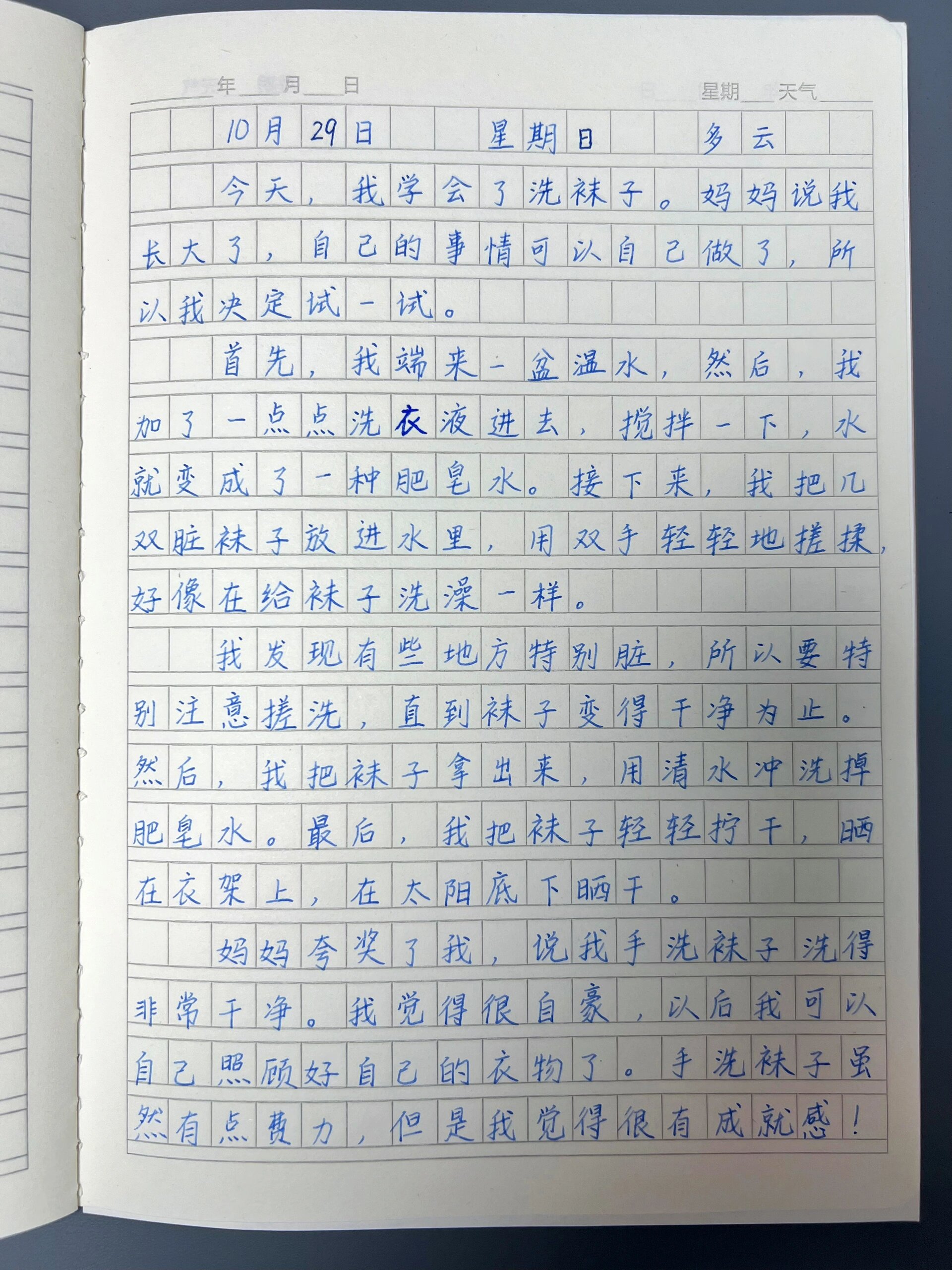 三年级孩子的每日一篇日记,大语.@彬彬读书会的动态
