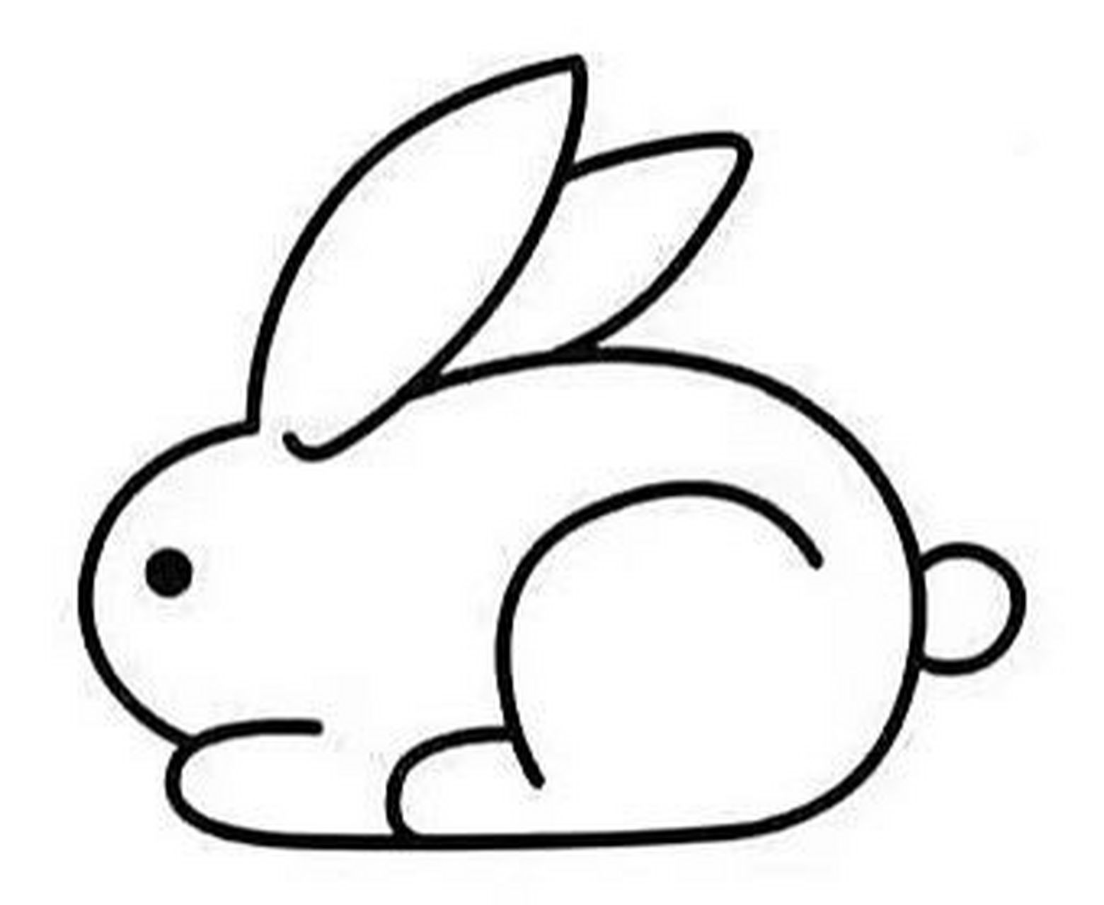 兔子简笔画可打印
